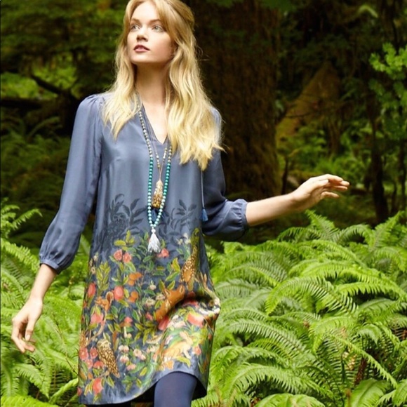 Anthropologie Dresses & Skirts - ON HOLD Stunning Anthro Silk Dress 
